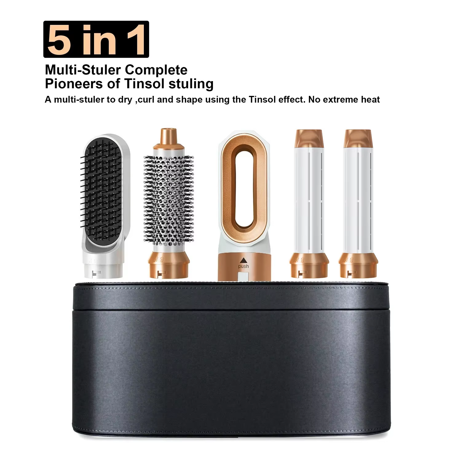 Professional 5 in 1 Hair Dryer Hot Air Comb Curler for Dyson Airwrap Hair Dryer Styling Tool Hair Straightener Hairdressing Tool
